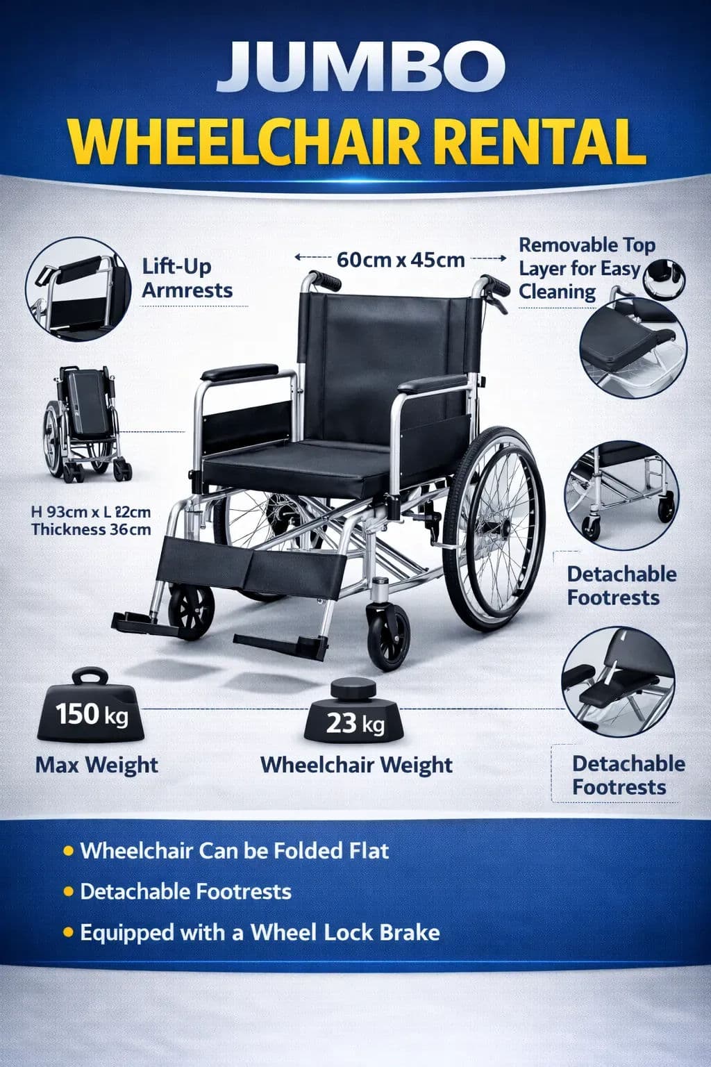 Jumbo Wheelchair